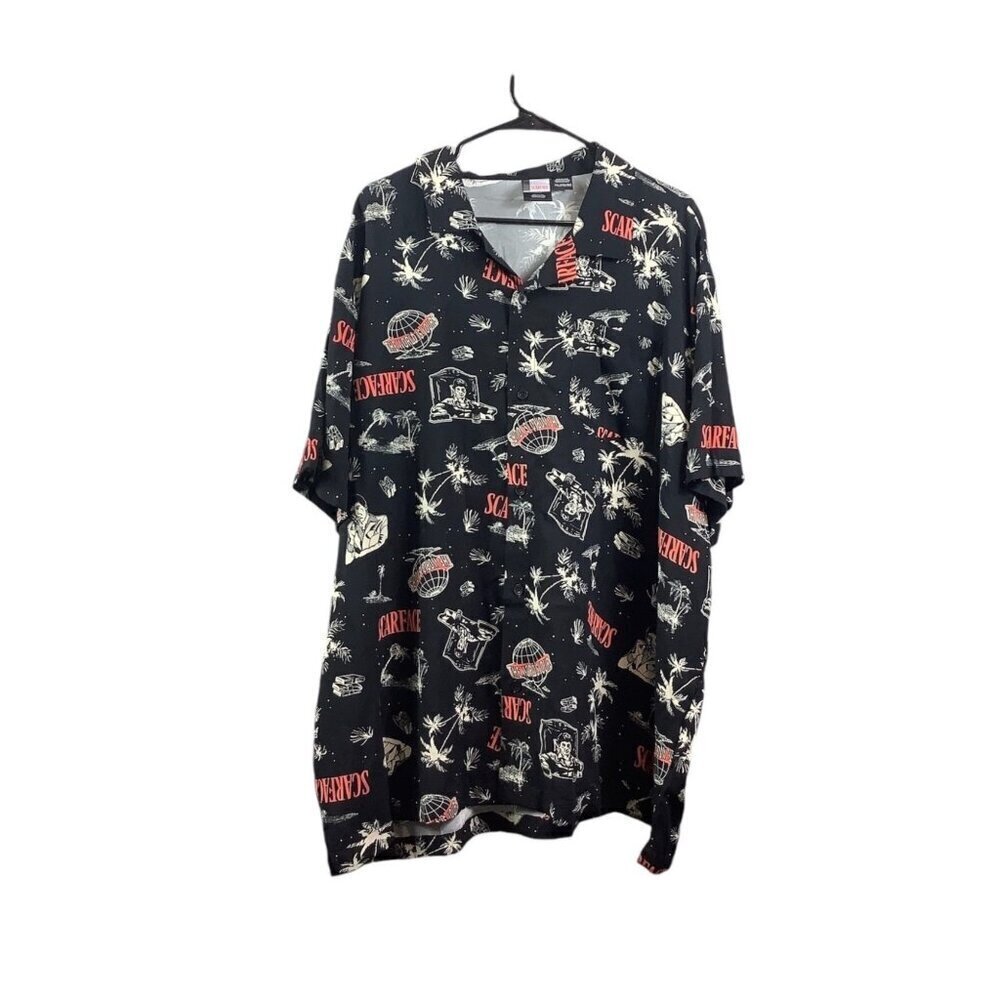 Scarface Men's Black Buttoned Down Shirt